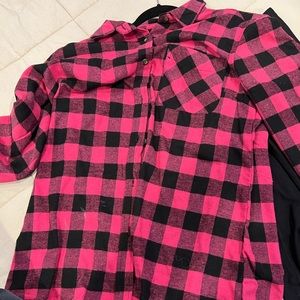 Canyon Creek Pink and Black Flannel